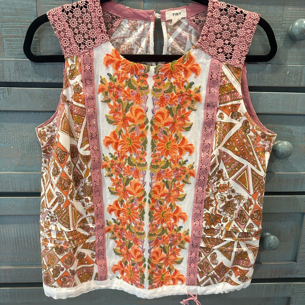 Anthropologie Shell Top Sz S